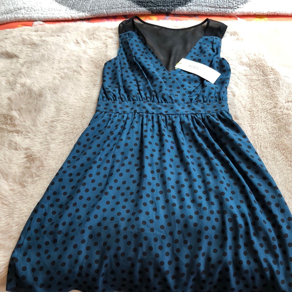 NWT BCBG polka Dot dress - Picture 2 of 6